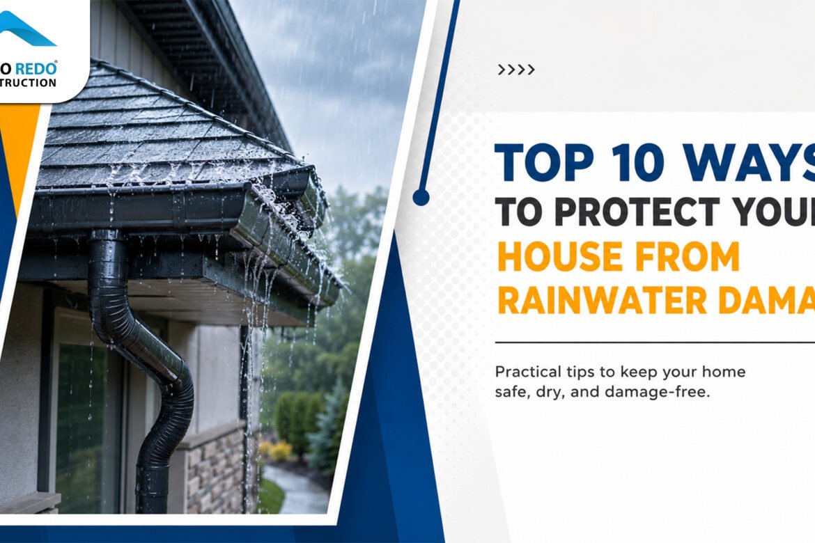 Top 10 Ways to Protect Your House from Rainwater Damage