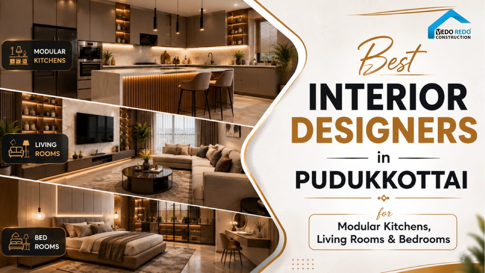 Best Interior Designers in Pudukkottai for Modular Kitchens, Living Rooms & Bedrooms