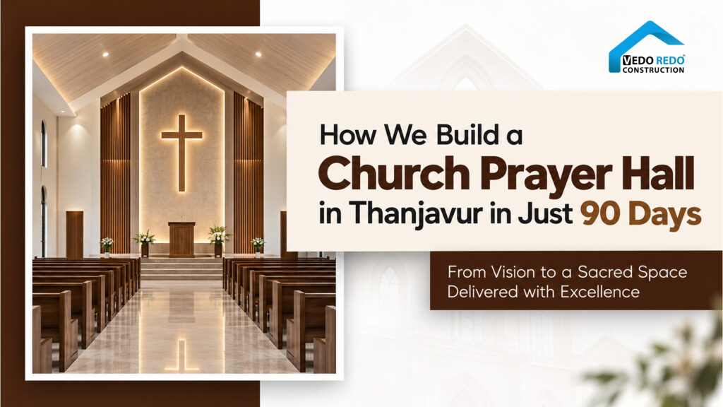 How We Build a Church Prayer Hall in Thanjavur in Just 90 Days | Vedo Redo
