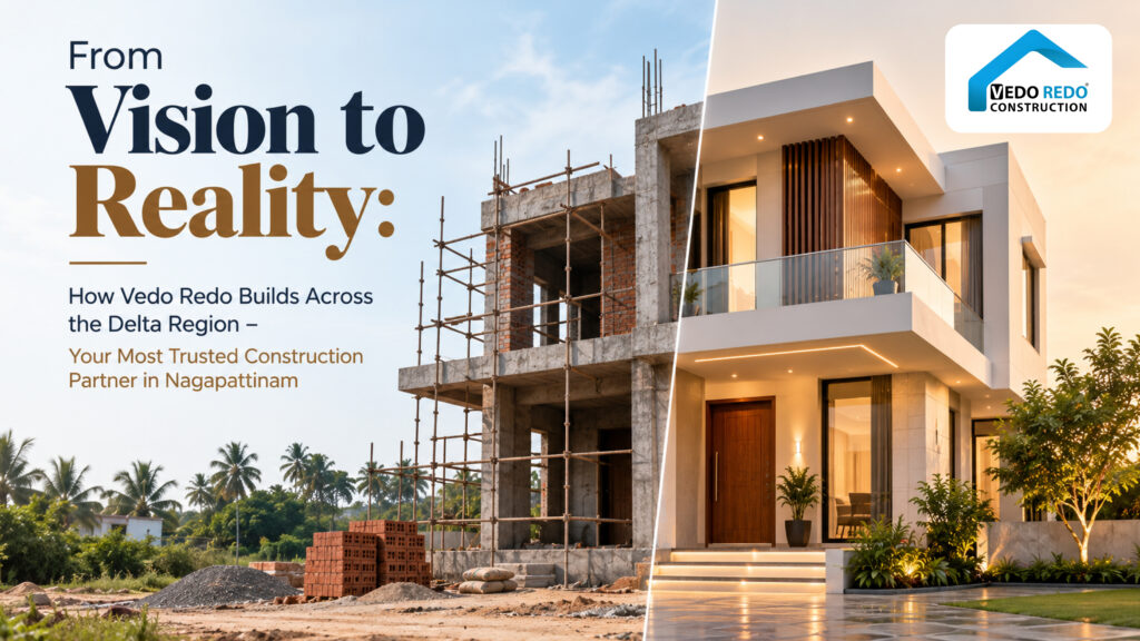 From Vision to Reality: How Vedo Redo Builds Across the Delta Region – Your Most Trusted Construction Partner in Nagapattinam
